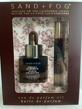 NWT SAND + FOG Velvet Blossom Oil Dropper & Oil Roller Gift Set - 1FLOZ/ 0.33FL